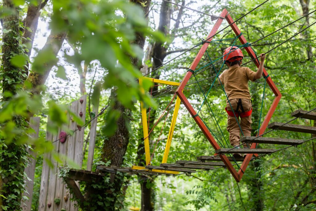 accrobranche au Bois des Elfes à Gourdon
