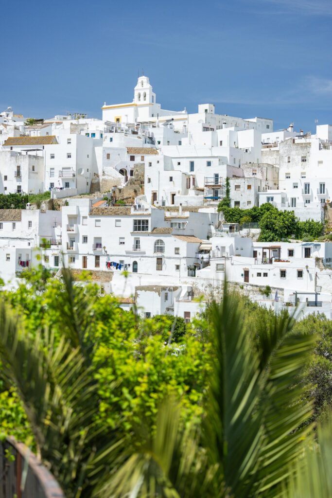 Ruelles blanches de Vejer de la Frontera en Andalousie
