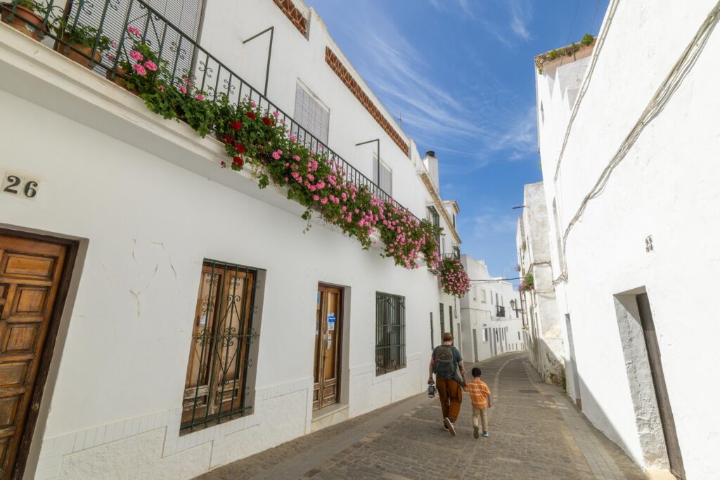 Ruelles blanches de Vejer de la Frontera en Andalousie