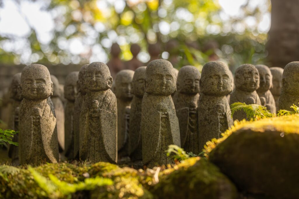 Statues Jizō au temple Hase-dera