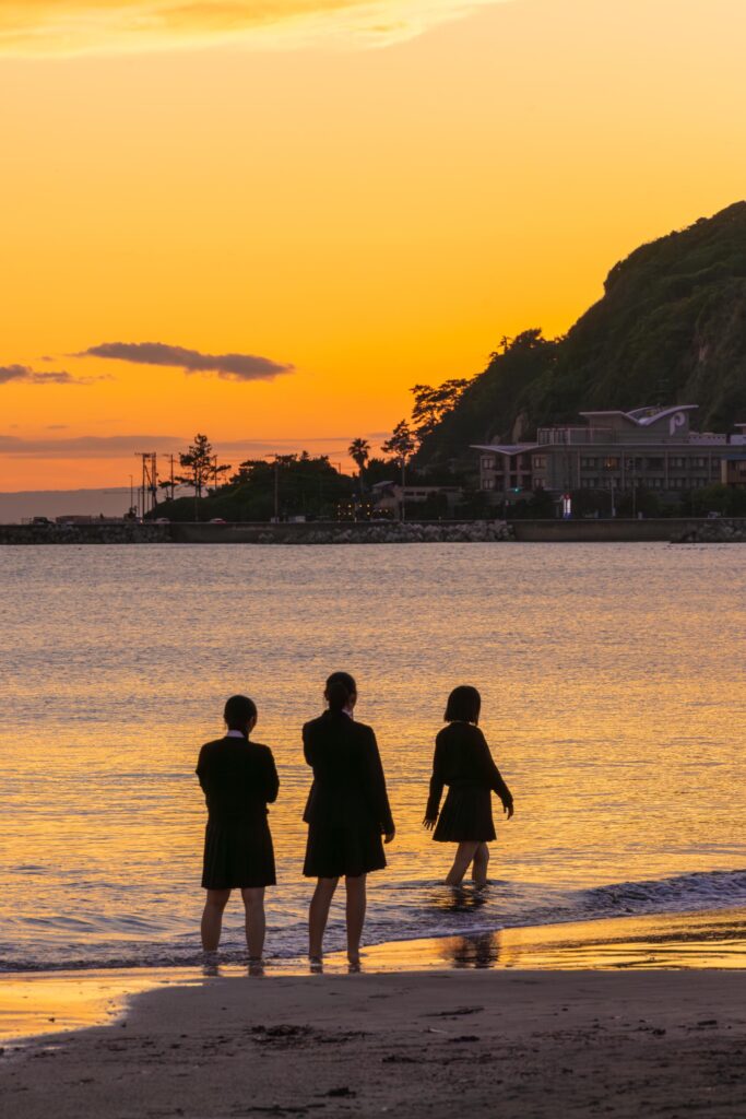 Plage de Yuigahama à Kamakura