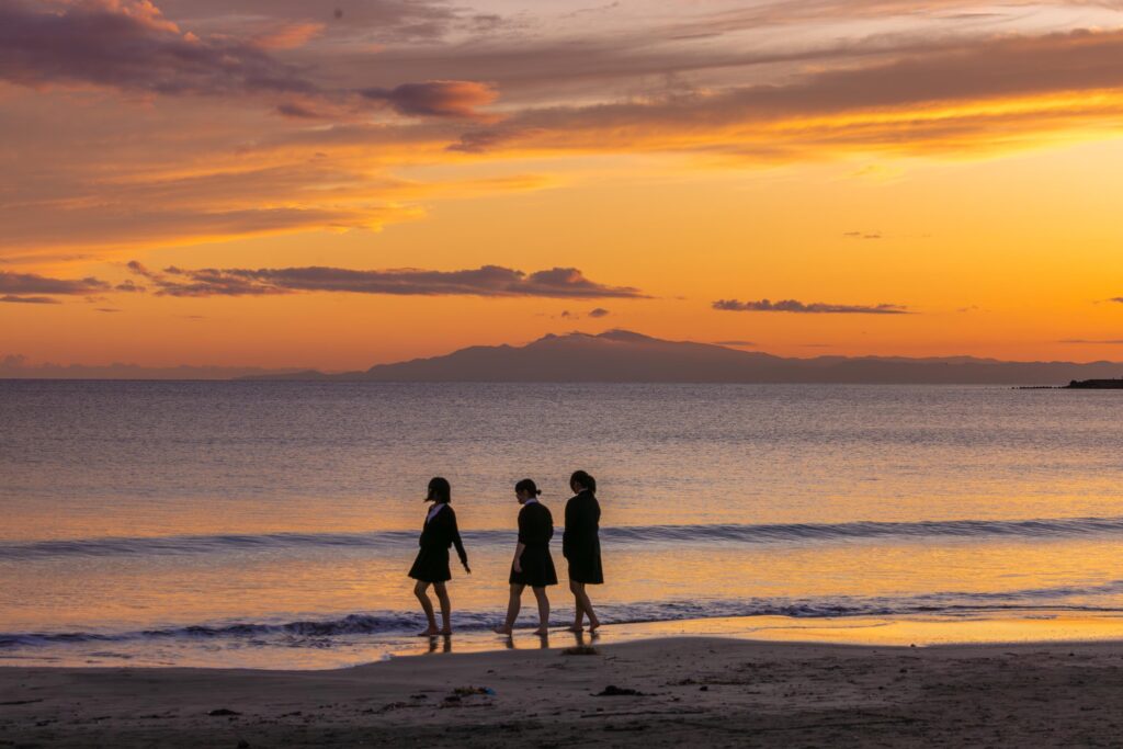 Plage de Yuigahama à Kamakura